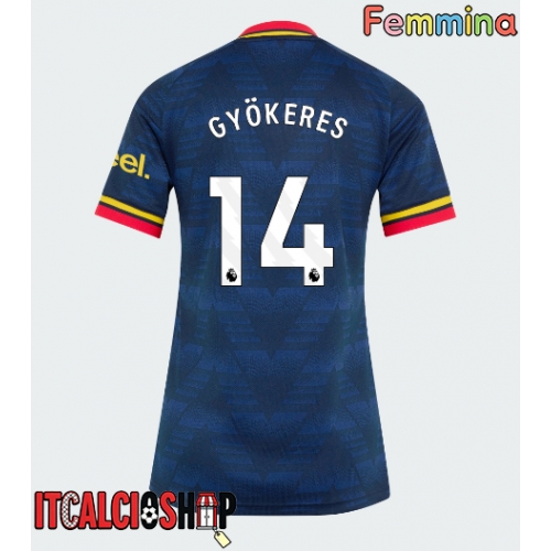 Arsenal Viktor Gyokeres #14 Seconda Maglia Femmina 2026-27 Manica Corta